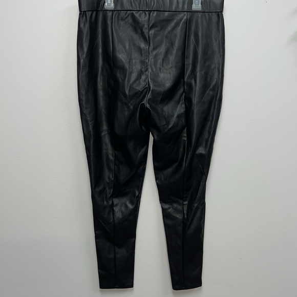 Sofia Vergara Rosa Faux Leather Sleek Zip Hem Jegging - Picture 2 of 11